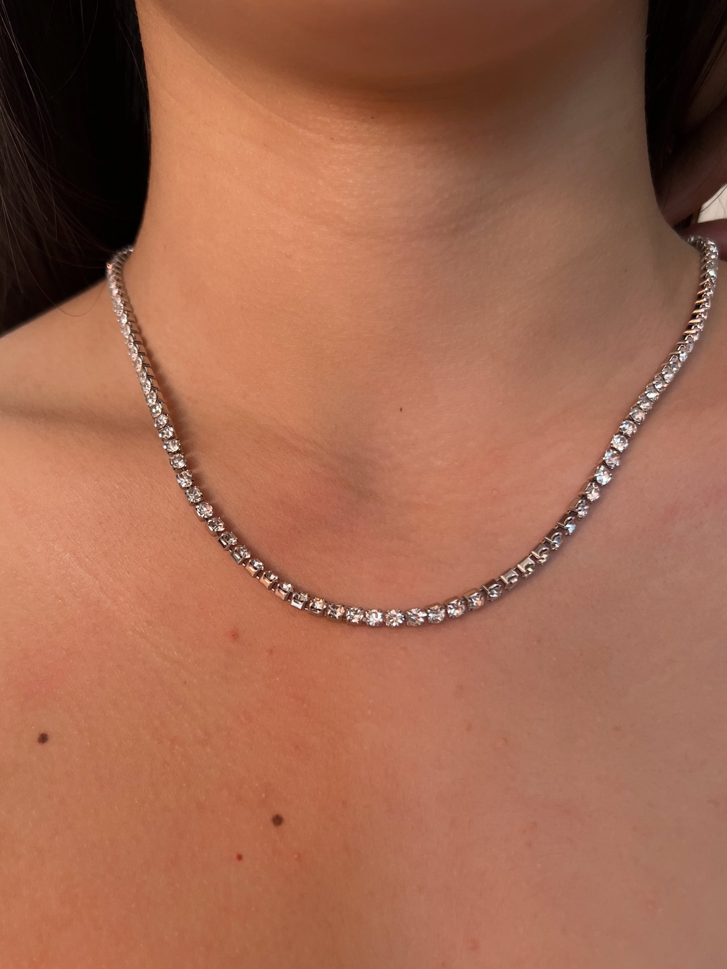 SILVER TENNIS CHAIN