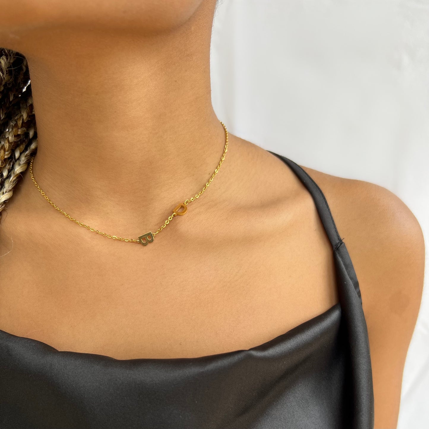 TWO INITIAL NECKLACE