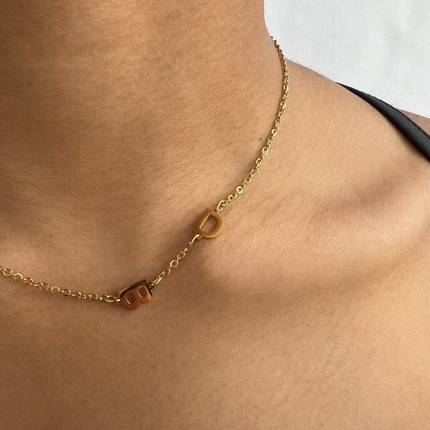 TWO INITIAL NECKLACE